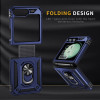Ring Grip Hybrid Case for Samsung Galaxy Z Flip 6 - Blue