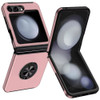 360 Rotating Ring Grip Hybrid Case for Samsung Galaxy Z Flip 6 - Pink