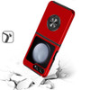 360 Rotating Ring Grip Hybrid Case for Samsung Galaxy Z Flip 6 - Red