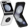 360 Rotating Ring Grip Hybrid Case for Samsung Galaxy Z Flip 6 - Silver