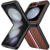 Carbon Fiber Series Protective Cover for Samsung Galaxy Z Flip 6 - Brown