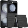 Alligator Skin Texture Leather Protective Cover for Samsung Galaxy Z Flip 6 - Black
