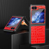 Alligator Skin Texture Leather Protective Cover for Samsung Galaxy Z Flip 6 - Red