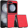 Alligator Skin Texture Leather Protective Cover for Samsung Galaxy Z Flip 6 - Red