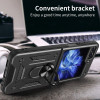 Ring Holder Case for Samsung Galaxy Z Flip 6 - Black