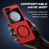 Slim Protective Cover with MagSafe Magnetic Ring for Samsung Galaxy Z Flip 6 - Red