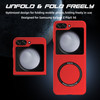 Slim Protective Cover with MagSafe Magnetic Ring for Samsung Galaxy Z Flip 6 - Red