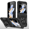 Robust Series Dual Layer Hybrid Case with Ring Grip for Samsung Galaxy Z Flip 6 - Black