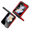Robust Series Dual Layer Hybrid Case with Ring Grip for Samsung Galaxy Z Flip 6 - Red