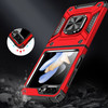 Robust Series Dual Layer Hybrid Case with Ring Grip for Samsung Galaxy Z Flip 6 - Red