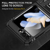 Military Grade Ring Grip Hybrid Case for Samsung Galaxy Z Flip 6 - Black
