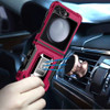 Military Grade Shockproof Hybrid Armor Case with Ring Grip for Samsung Galaxy Z Flip 6 - Hot Pink
