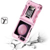 Military Grade Shockproof Hybrid Armor Case with Ring Grip for Samsung Galaxy Z Flip 6 - Pink