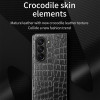 Alligator Skin Texture Leather Protective Cover for Samsung Galaxy Z Fold 6 - Black