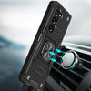Robust Series Dual Layer Hybrid Case with Ring Grip for Samsung Galaxy Z Fold 6 - Black