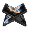 Military Grade Ring Holder Case with Camera Lens Cover for Samsung Galaxy Z Fold 6 - Black
