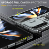 Military Grade Ring Holder Case with Camera Lens Cover for Samsung Galaxy Z Fold 6 - Grey