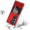 Military Grade Shockproof Hybrid Armor Case with Ring Grip for Samsung Galaxy Z Fold 6 - Red