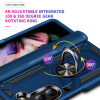 Ring Grip Hybrid Case with Hinge Protection for Samsung Galaxy Z Fold 6 - Blue