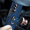 Ring Grip Hybrid Case with Hinge Protection for Samsung Galaxy Z Fold 6 - Blue