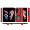 Ring Grip Hybrid Case with Hinge Protection for Samsung Galaxy Z Fold 6 - Red