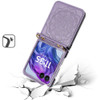Mandala Flower Leather Protective Cover with Strap for Motorola Razr 2024 - Purple