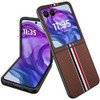 Carbon Fiber Series Protective Cover for Motorola Razr Plus 2024 - Brown