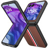 Carbon Fiber Series Protective Cover for Motorola Razr Plus 2024 - Brown