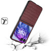 Alligator Skin Texture Leather Protective Cover for Motorola Razr Plus 2024 - Brown