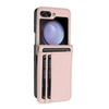 Luxury Leather Wallet Case for Samsung Galaxy Z Flip 6 - Rose Gold