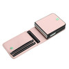 Luxury Leather Wallet Case for Samsung Galaxy Z Flip 6 - Rose Gold