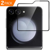 2-Pack HD Premium Tempered Glass Screen Protector (Outside Screen) for Samsung Galaxy Z Flip 6
