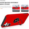 360 Rotating Ring Grip Hybrid Case for Samsung Galaxy A26 5G - Red