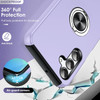 360 Rotating Ring Grip Hybrid Case for Samsung Galaxy A26 5G - Purple