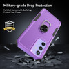 Military Grade TUFF Shockproof Hybrid Armor Case with Ring Grip for Samsung Galaxy A26 5G - Purple