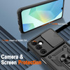 Military Grade Superior Series Hybrid Case with Ring Grip and Camera Lens Cover for Samsung Galaxy A26 5G - Black