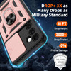 Military Grade Superior Series Hybrid Case with Ring Grip and Camera Lens Cover for Samsung Galaxy A26 5G - Rose Gold