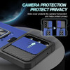 Military Grade All-In-One Ring Stand Card Case for Samsung Galaxy A26 5G - Blue