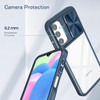 HD Transparent Case with Camera Privacy Cover for Samsung Galaxy A26 5G - Blue