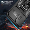 Military Grade Ring Holder Case with Camera Lens Cover for Samsung Galaxy A26 5G - Black