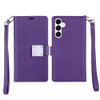 Extra Series Essential Leather Wallet Stand Case for Samsung Galaxy A26 5G - Purple