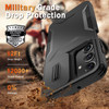 Combat Tough Series Hybrid Case with Camera Lens Cover for Samsung Galaxy A26 5G - Black