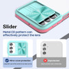 HD Transparent Case with Camera Privacy Cover for Samsung Galaxy A26 5G - Pink Blue