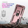 Military Grade Hybrid Case with Ring Grip for Samsung Galaxy A26 5G - Rose Gold