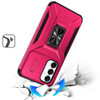Combat Tough Series Ring Holder Case with Camera Lens Cover for Samsung Galaxy A26 5G - Hot Pink