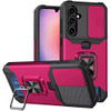 Military Grade All-In-One Ring Stand Card Case for Samsung Galaxy A26 5G - Hot Pink