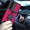 Military Grade All-In-One Ring Stand Card Case for Samsung Galaxy A26 5G - Hot Pink