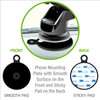 3-IN-1 Air Vent / Dashboard / Windshield Phone Mount with One Touch Lock Mechanism