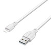 3.3 Ft. Macaron Stripes High-Speed Lightning to USB-A Charging and Sync Cable - White