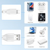 3.3 Ft. Macaron Stripes High-Speed Lightning to USB-A Charging and Sync Cable - White